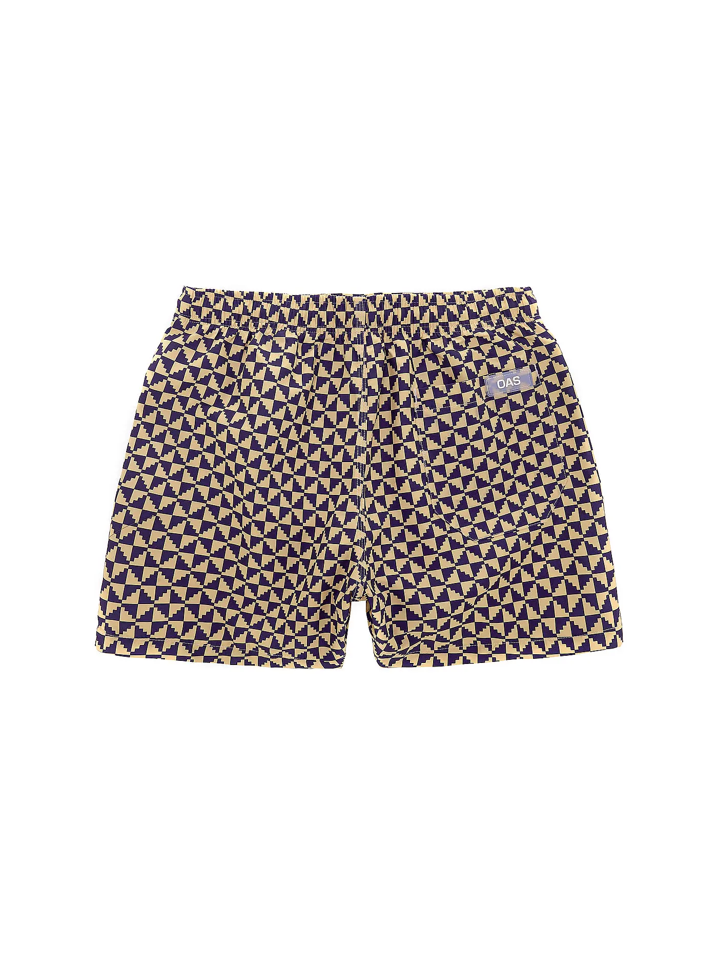 OAS | Badeshorts GREEN SQUIGGLE | bunt